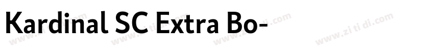 Kardinal SC Extra Bo字体转换